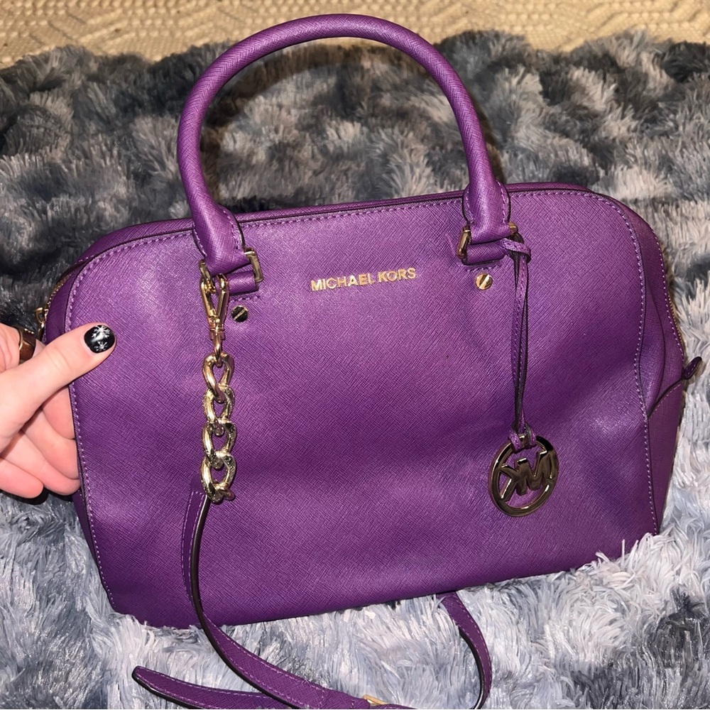 MICHAEL Michael Kors Purple Satchel Bag